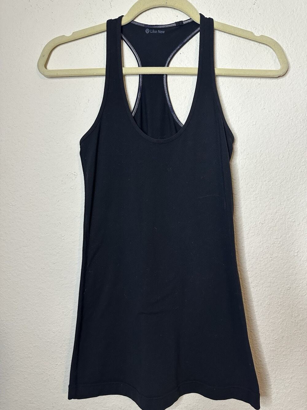 EUC Lululemon Align Waist-Length Racerback Tank Top Black Sz XS 13” Pit To Pit